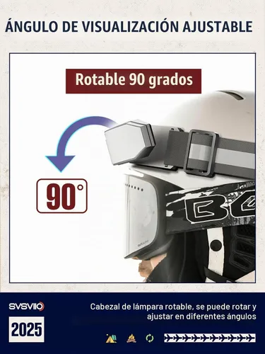 Vista 7 de svsviio K0209 - Linterna frontal recargable de 1500 lúmenes con sensor de movimiento y luz roja, lámpara de cabeza súper brillante, luces de cabeza