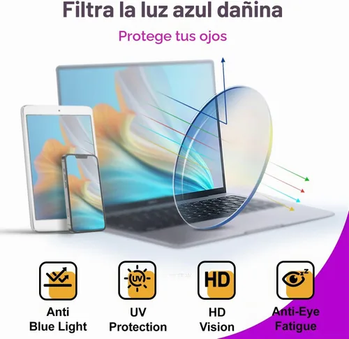 Vista 7 de VISOONE BENNETT - Gafas cuadradas de gran tamaño para computadora para ámbar (Amber Tortoise)