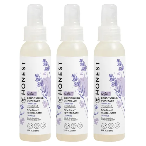 Vista 13 de The Honest Company Hair Detangler, Citrus Vanilla Refresh, 4 fl oz, 3 Pack