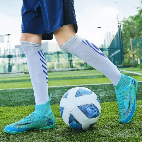 Vista 5 de AOCON Zapatos deportivos de fútbol para hombre zapatos de fútbol profesionales transpirables para deportes al aire libre corrercompetencia