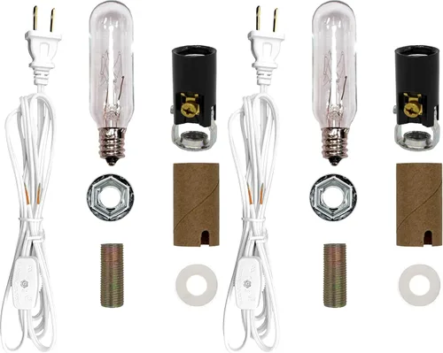 Vista 6 de Creative Hobbies® ML2-15B6 - Kit de cableado de árbol de Navidad mediano, bombilla de 15 W, ideal para iluminar objetos de tamaño mediano