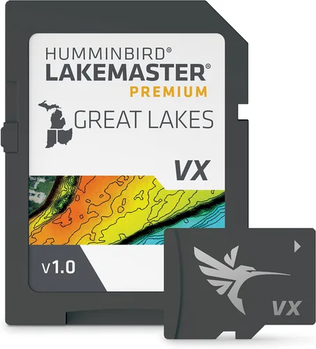 Vista 14 de Humminbird LakeMaster Premium Map SD Card for Fish Finders