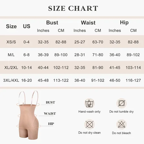 Vista 6 de Lover-Beauty Butt Lifting Shapewear Removable Straps Open Bust Tummy Control Body Shaper