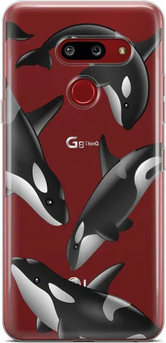 Vista 13 de Mertak Funda transparente para teléfono compatible con LG Stylo 6 5 4 K61 K51S K41S K30 K20 Q70 Q60 inspirador águila de silicona natural diseño