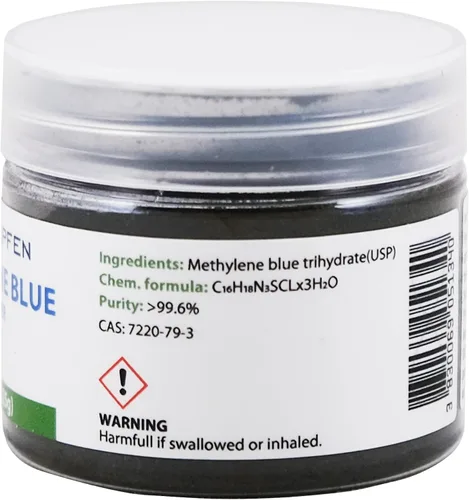 Vista 6 de Heiltropfen Polvo azul de metileno 0.88 oz - 25 g Pureza ultra alta Ingredientes de grado farmacéutico USP - Probado por terceros Sin