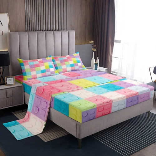 Vista 36 de Feelyou Juego de sábanas para niños con diseño de aguacate, ropa de cama bonita con frutas para niños y niñas, 1 sábana encimera y 1 sábana bajera