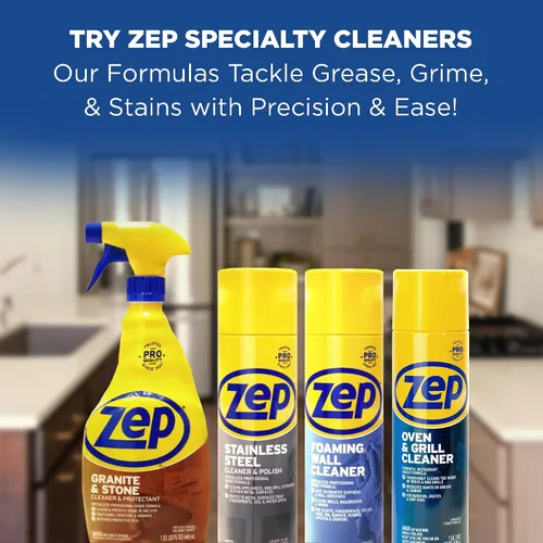 Vista 8 de Zep Limpiador y pulidor de acero inoxidable - 14 oz (caja de 12) ZUSSTL14 - Protege superficies metálicas de huellas dactilares, suciedad y manchas