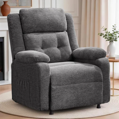 Vista 9 de Korser Silla reclinable eléctrica, sillas de sala de estar para adultos Azul-5