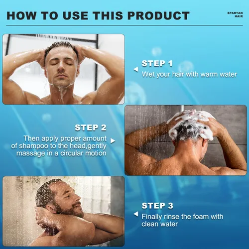 Vista 6 de Champú Activador de Raíces para Hombres - Sistema Fortalecedor y Suavizante para Cabello Fino y Canoso - Añade Volumen y Nutre las Mechas - Para