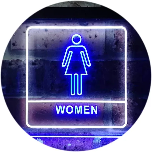 Vista 18 de ADVPRO Señal de neón LED de doble color para mujer, para inodoro, WC, 12 "x 8.5", st6s32-i1014-br