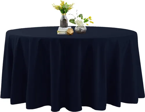 Vista 16 de Mantel de poliéster lavable de 132 pulgadas, resistente a las manchas y a las arrugas, mantel decorativo para mesa de comedor, fiestas de bufé