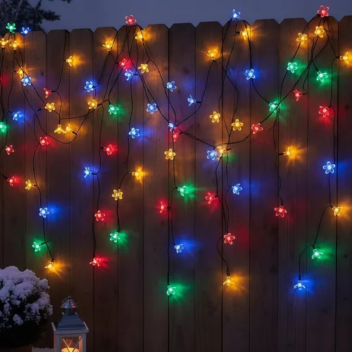 Vista 10 de YULETIME - Tira de 300 luces LED rosadas de color blanco cálido de 100 pies con adaptador de 8 modos, 4 pulgadas de espacio, cable transparente Rosa