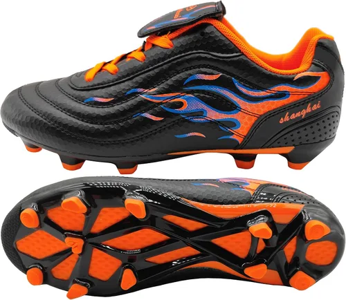 Vista 2 de tiebaoGanar Soccer Cleats for Mens Womens Long Studs Firm Ground Training Athletic Football Shoes OutdoorIndoor Running Spikes Softball Boys Girls