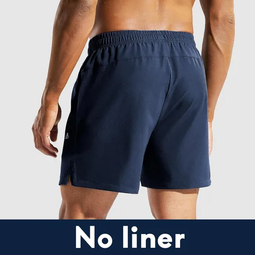 Vista 5 de Haimont Pantalones cortos deportivos para hombre de 5 pulgadas para gimnasio, deportes, entrenamiento activo con bolsillos, secado rápido