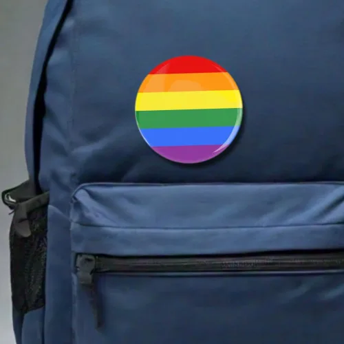 Vista 3 de LGBTQ+ Community Pride Flags Botones Pinback - 2.25 pulgadas redondas