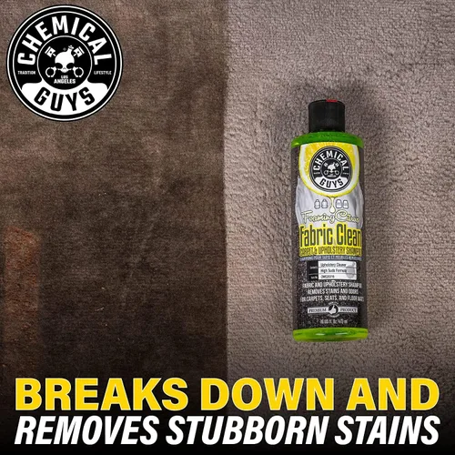 Vista 7 de Chemical Guys CWS203 Fabric Clean - Limpiador de espuma cítrica para alfombras y tapicería (autos, asientos y tapetes), 128 onzas líquidas/1 galón
