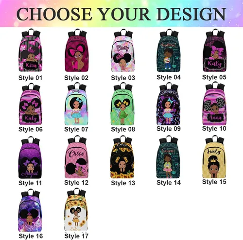 Vista 36 de Texto personalizado Elefante desgaste gafas mochila mochila mochila casual Daypack bolsa para mamá niñas, color86-4, Mochilas Daypack