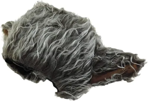 Vista 3 de Novedad Peludo Lobo Oreja Sombrero Gris, Marrón, Gris, café