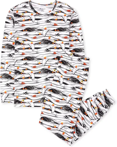 Vista 72 de The Children's Place Pijama de Navidad unisex para bebé, algodón