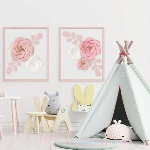 Vista 6 de Gukasxi Decoración de flores de papel 3D para pared, flor artificial 3D para centro de mesa de boda, despedida de soltera, fiesta de cumpleaños
