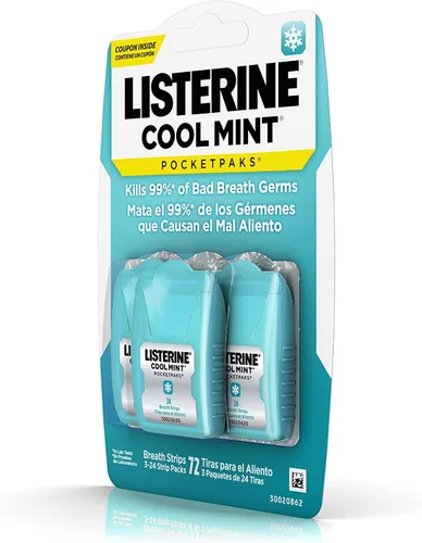 Vista 5 de Listerine Cool Mint Pocketpaks, 24 unidades (paquete de 6)