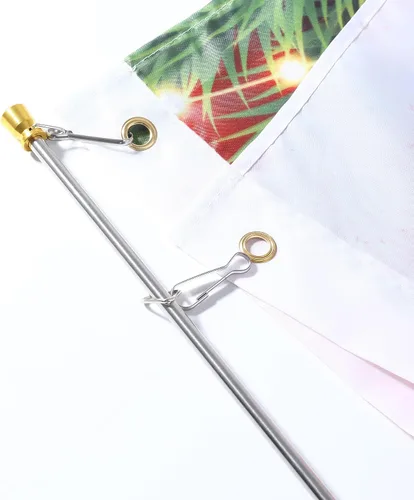 Vista 5 de Difuento 1 pieza Asta de Bandera para Guía Turístico Telescópica de Mano Astas de Bandera Portátiles con Clips para Guía Turístico Punto