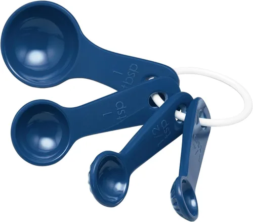 Vista 11 de UP Juego de 4 cucharas medidoras de melamina estilo latte, herramientas profesionales de anidación para hornear y cocinar para ingredientes líquidos
