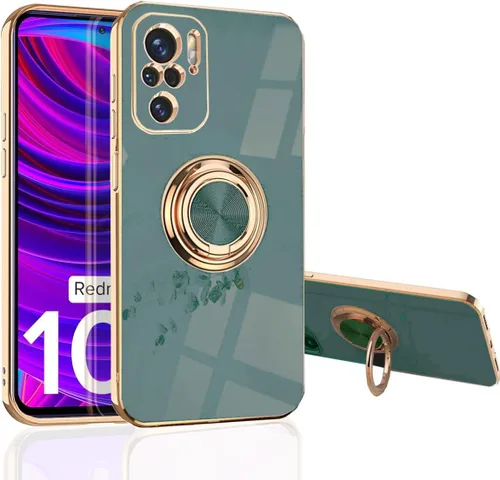 Vista 10 de MingWei XIAOMI Poco M5s/ Redmi Note 10/10s - Funda con soporte magnético de 360° para automóvil [tecnología de galvanoplastia] Funda de protección