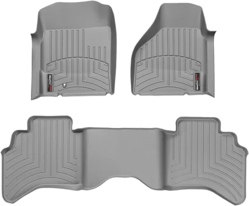 Vista 10 de WeatherTech Alfombrillas de Ajuste Personalizado para Dodge Ram Truck 1500, Ram Truck 2500/3500 Quad Cab - 1ª y 2ª Fila (440121-440042), Negro