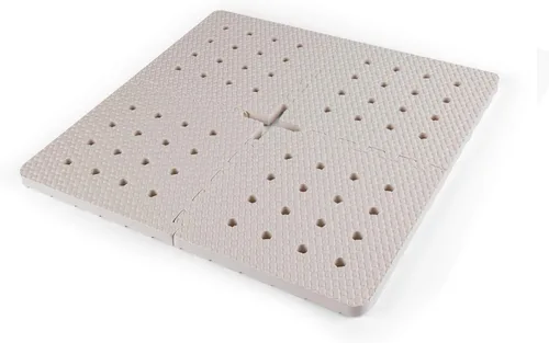 Vista 9 de BOWERBIRD Alfombrilla Original Antifatiga para Ducha - Material de Espuma Extra Grueso y Suave que Amortigua Cómodamente Tus Pies - Cuadrada - 4