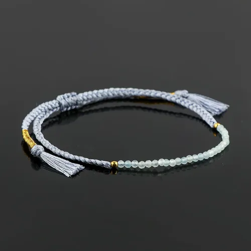 Vista 27 de Thecraftman - Pulsera trenzada de cuentas naturales, cristales energéticos, regalo para ella, pulsera de protección de hilo trenzado de mano