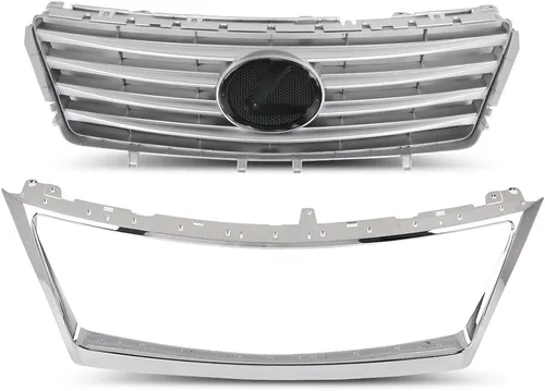 Vista 22 de PIT66 Rejilla, compatible con Freightliner Columbia 2000-2008, rejilla cromada con pantalla de insectos, A1715107000 A1715251003