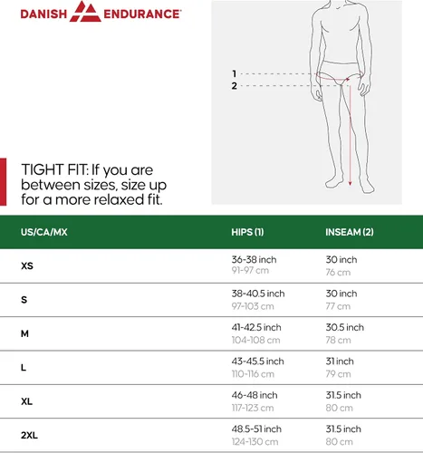 Vista 6 de DANISH ENDURANCE Pantalones de capa base de lana merino para hombre, pantalones largos térmicos