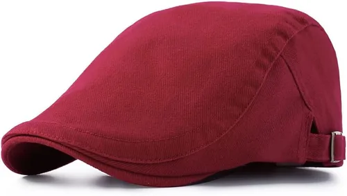 Vista 3 de Magik Gorra Gatsby de algodón sólido para hombre, sombrero de hiedra para golf, con hebilla de taxista plana Negro
