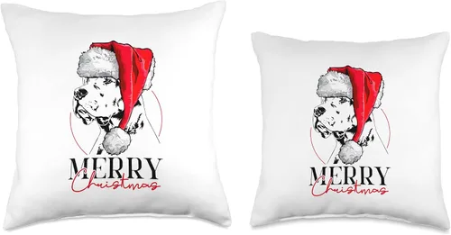 Vista 3 de Funny Santa Dogo Argentino Merry Christmas dog mom dog Throw Pillow
