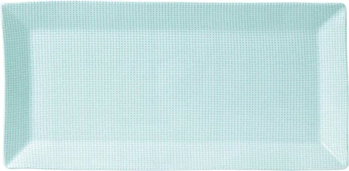 Vista 11 de Royal Doulton Pacific - Platos llanos con patrones mixtos, 11.4 pulgadas, azul/blanco, juego de 6