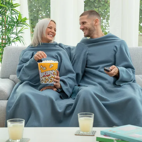 Vista 9 de Batamanta Doble con Bolsillo Central Doublanket InnovaGoods