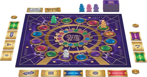 Vista 5 de Juego de mesa Ferris Wheel Rush para niños y adultos a partir de 8 años