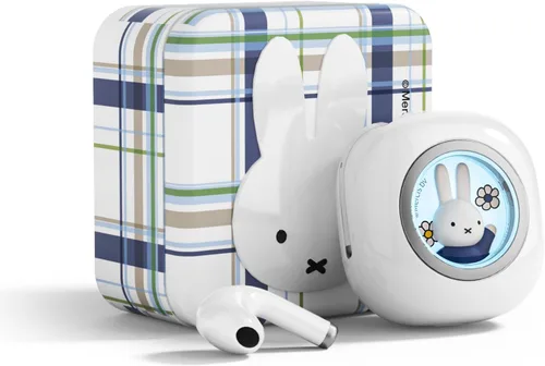 Vista 9 de Auriculares Miffy Bluetooth Inalámbricos (Azul), Auriculares con Cascos IPX5 Resistente al Agua
