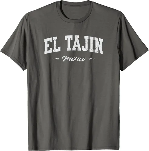 Vista 90 de Camiseta de recuerdo deportivo El Tajin Mexico, Negro