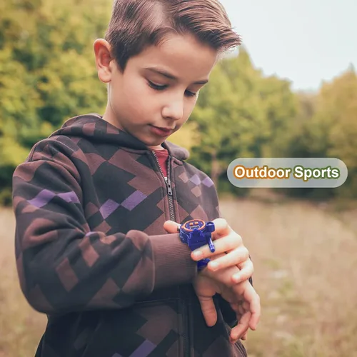 Vista 7 de Walkie Talkie recargable para niños, radio bidireccional Walky Talky con linterna, juego para exteriores, interfono, juguete y regalos para niños