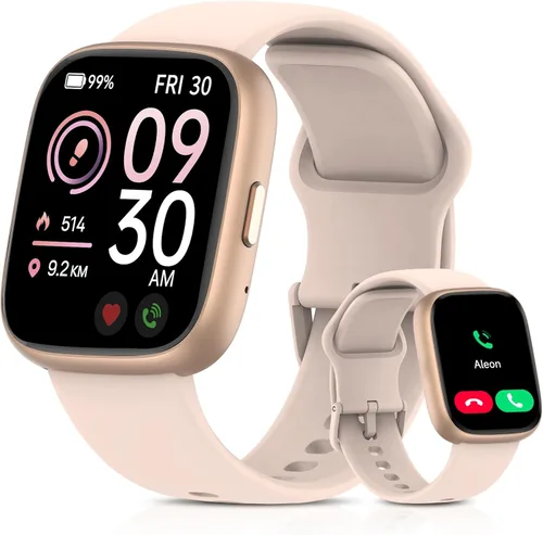 Vista 9 de Reloj inteligente para hombres y mujeres (Alexa incorporado), monitor de fitness HD de 1.83 pulgadas, llamada Bluetooth 5.3, monitor de sueño SpO2