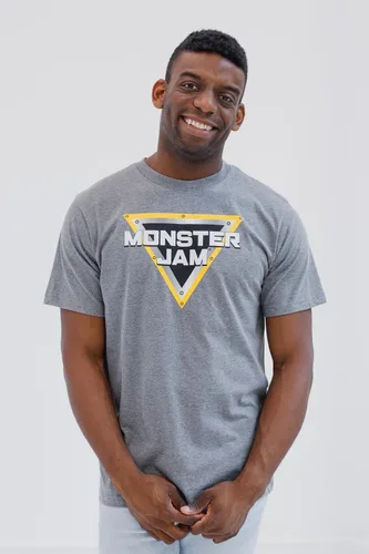 Vista 2 de Monster Jam Camiseta Adulto Grave Digger El Toro Loco Megalodon