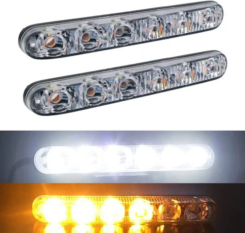 Vista 9 de Juego de 2 piezas de luces LED de alta potencia para conducción diurna, faros antiniebla LED para coche, ajuste universal