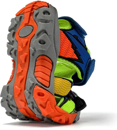 Vista 4 de Littleplum Sandalias para niños con puntera cerrada, sandalias deportivas para niños pequeños, zapatos de verano para niños grandes, caminar