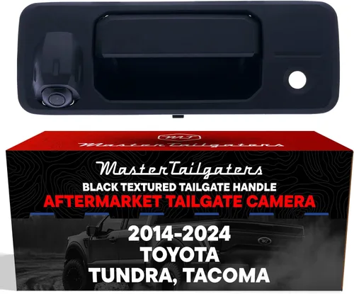 Vista 17 de Master Tailgaters Manija de Compuerta Trasera de Metal Negro con Cámara de Respaldo de Repuesto para Toyota Tundra (2000-2006) IP68 Resistente al
