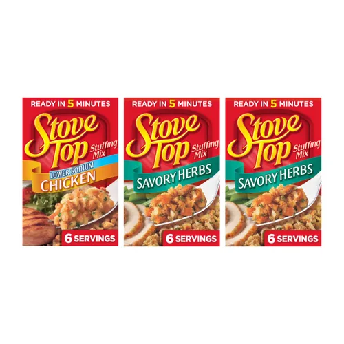 Vista 16 de Stove Top Mezcla de relleno de pollo baja en sodio, 6 onzas