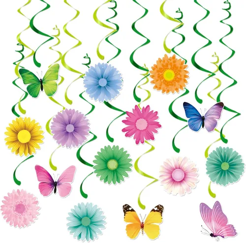 Vista 8 de Decoraciones del día de San Patricio, serpentinas de banderines – 20 piezas de trébol verde para el día de San Patricio, decoración de baby shower