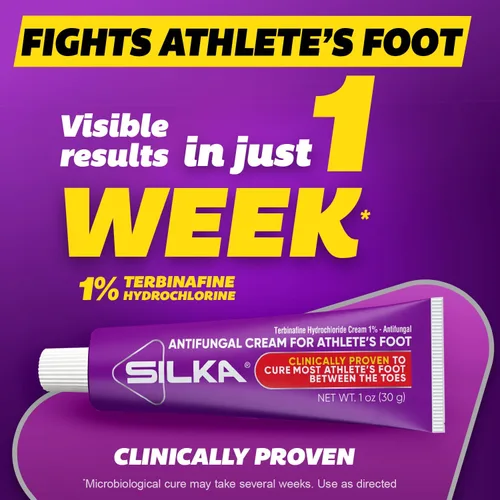 Vista 4 de Silka Max Strength - Juego de líquido antifúngico y crema, potente alivio para hongos en las uñas de los pies, pie de atleta y tiña, alivio