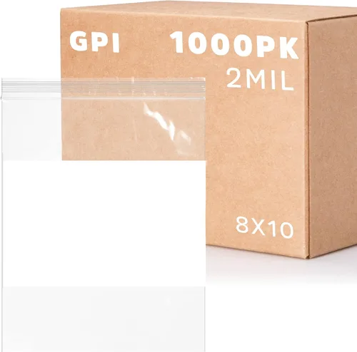 Vista 15 de GPI Paquete de 100 bolsas de plástico transparente de 1.5 x 2 pulgadas con cierre de cremallera, bolsas de polietileno resistentes y duraderas de 2